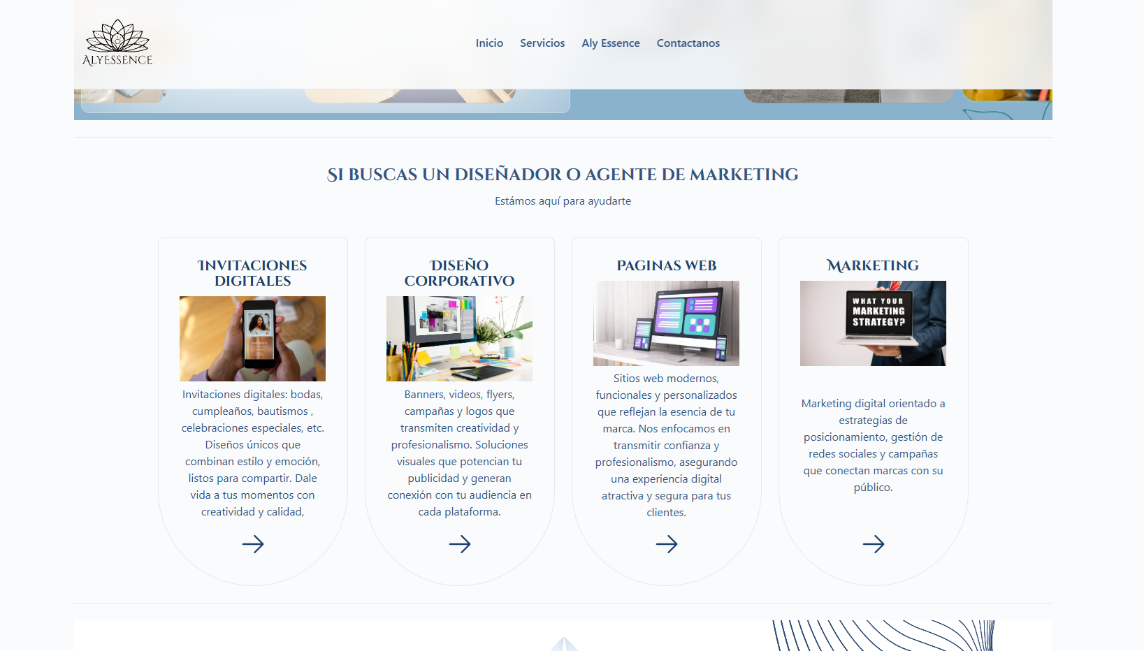Alyessence Website Preview